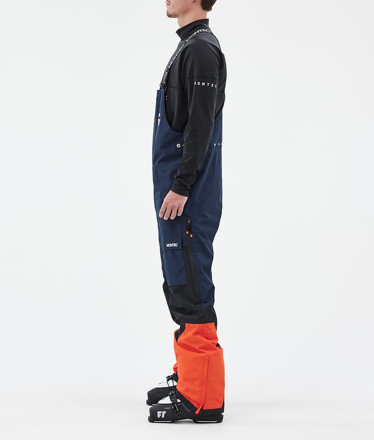 Montec Fawk Lasketteluhousut Miehet Dark Blue/Black/Orange, Image 3 of 7