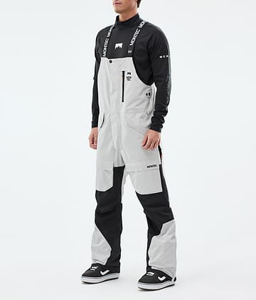 Montec Fawk Snowboard Pants Light Grey/Black Renewed