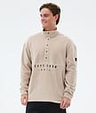 Dope Comfy Fleece Sweater Men Sand