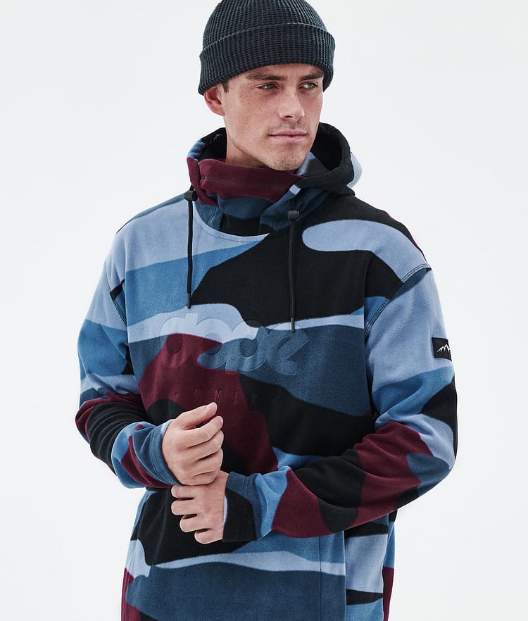 Dope Cozy II Fleece Hoodie Herren Shards Burgundy Blue, Image 2 of 7