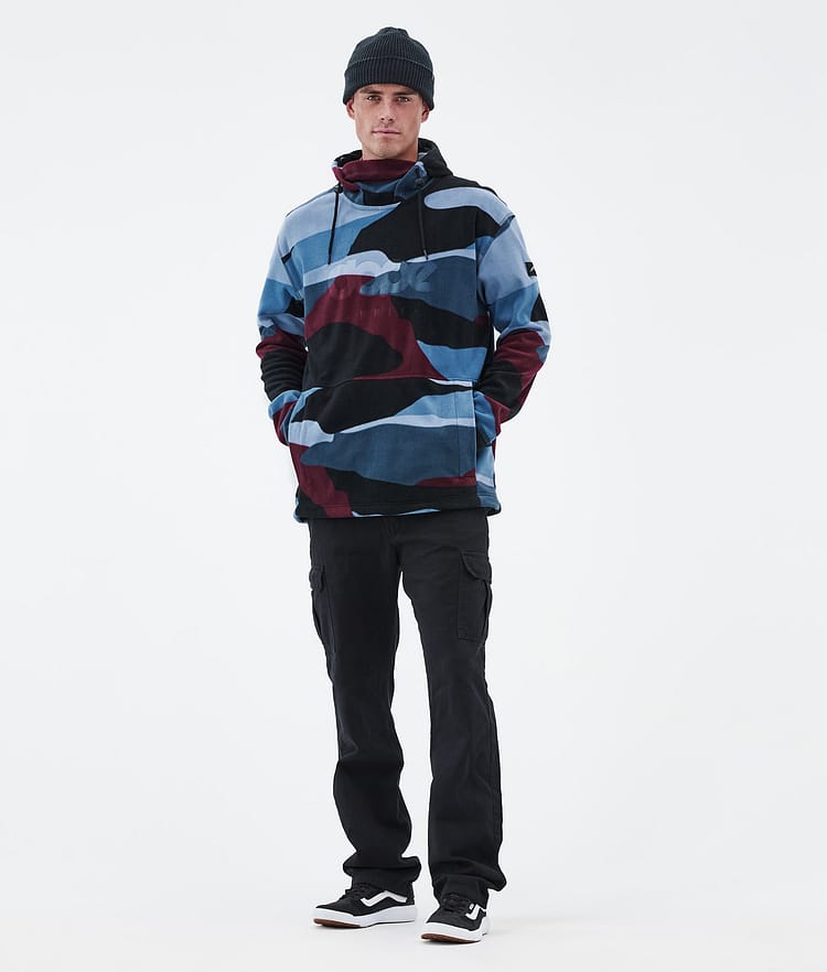 Dope Cozy II Fleece Hoodie Herren Shards Burgundy Blue, Image 3 of 7