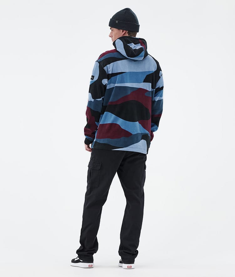 Dope Cozy II Fleece Hoodie Herren Shards Burgundy Blue, Image 4 of 7
