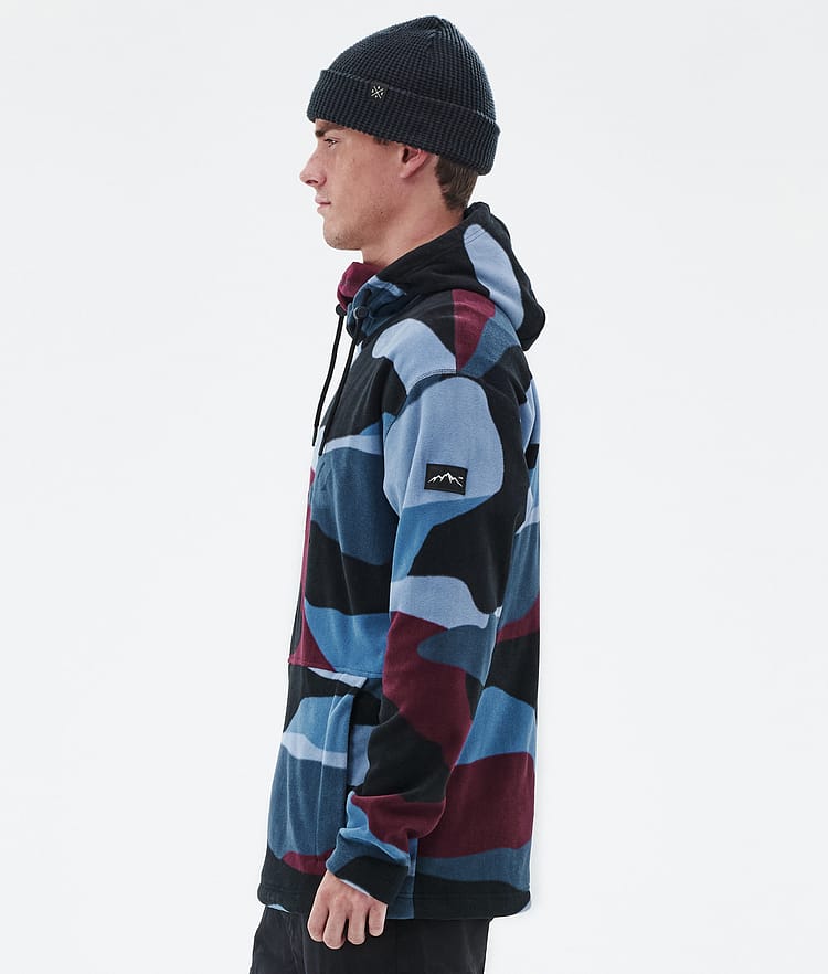 Dope Cozy II Fleece Hoodie Herren Shards Burgundy Blue, Image 5 of 7
