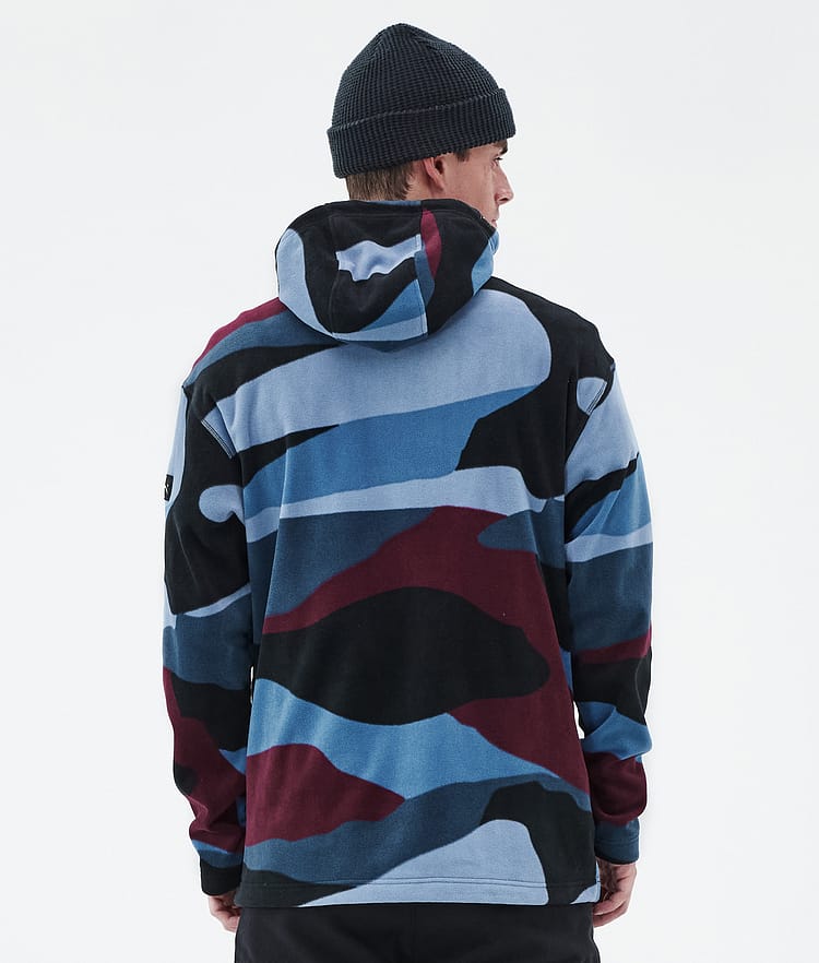 Dope Cozy II Fleece Hoodie Herren Shards Burgundy Blue, Image 6 of 7