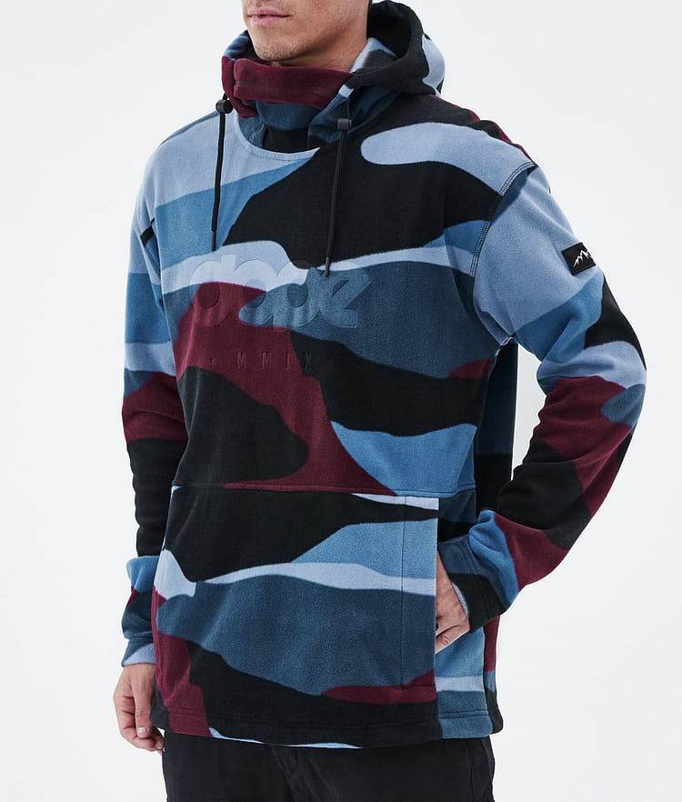 Dope Cozy II Fleece Hoodie Herren Shards Burgundy Blue, Image 7 of 7