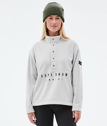 Dope Comfy W Fleece Sweater Light Grey