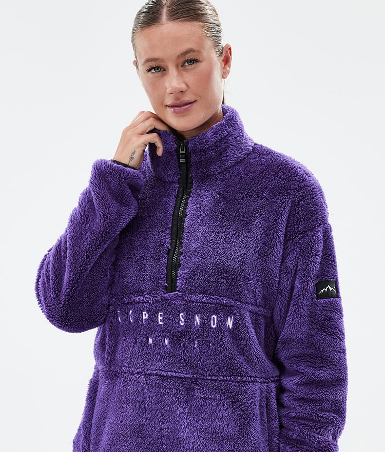 Dope Pile W Fleece Sweater Women Vivid Purple Renewed, Image 2 of 7