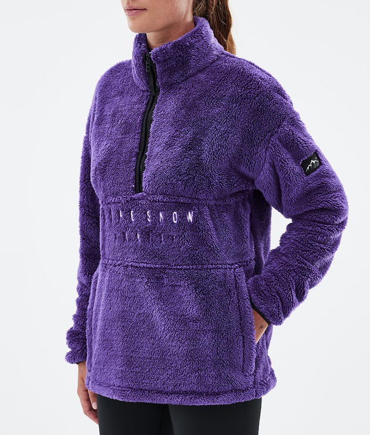 Dope Pile W Fleece Sweater Women Vivid Purple Renewed, Image 7 of 7