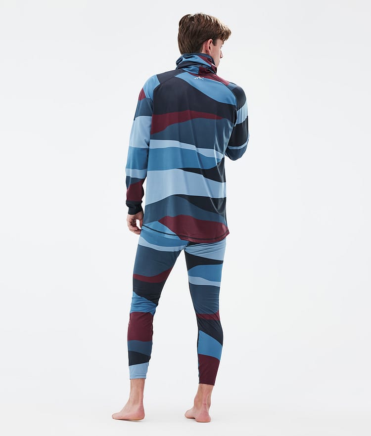 Dope Snuggle Underställströja Herr 2X-Up Shards Burgundy Blue, Image 4 of 7