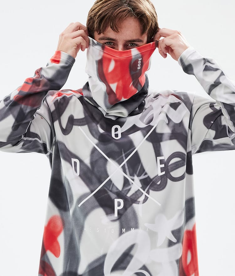 Dope Snuggle Top Termiczny Mężczyźni 2X-Up Spray Black Red, Image 2 of 7