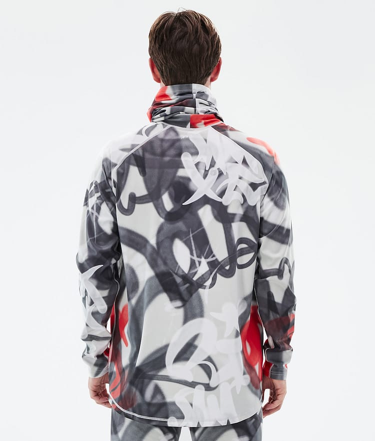 Dope Snuggle Top Termiczny Mężczyźni 2X-Up Spray Black Red, Image 5 of 7