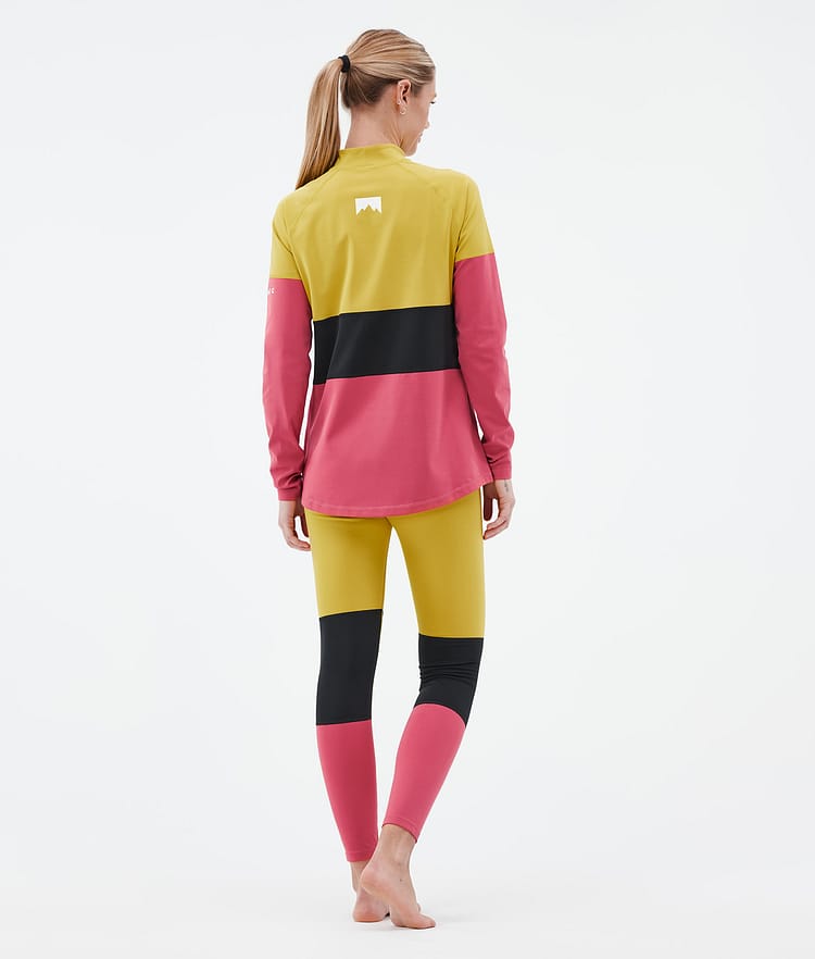 Alpha W Base Layer Top Women Yellow/Black/Light Red, Image 4 of 5