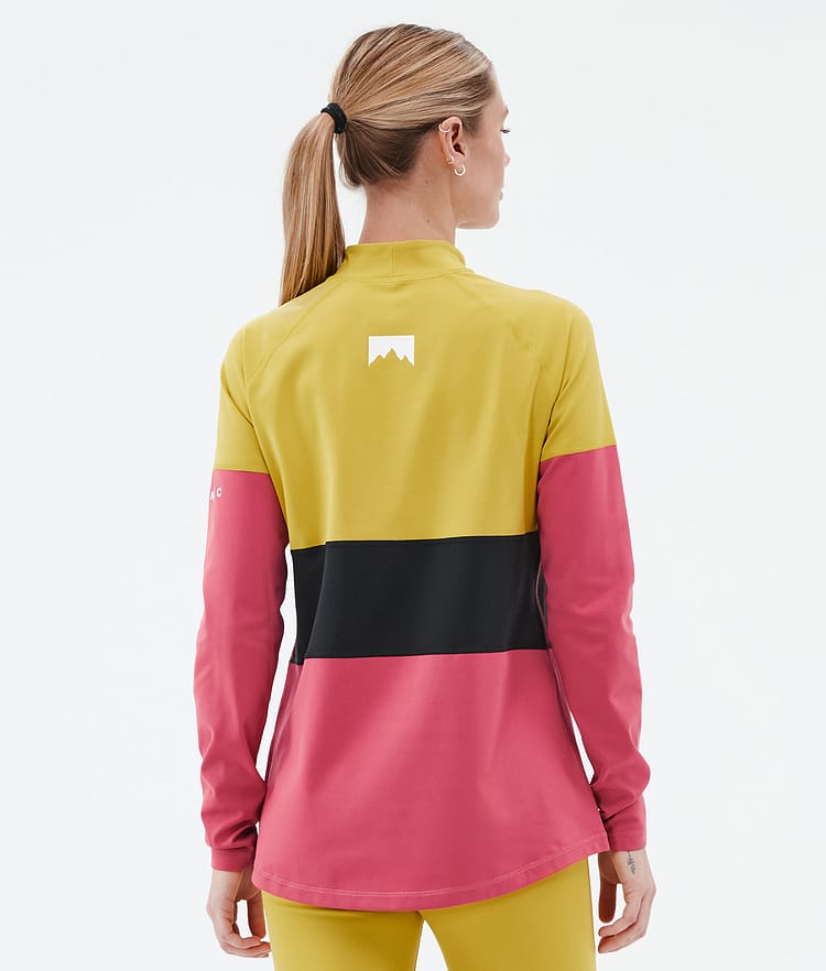 Alpha W Base Layer Top Women Yellow/Black/Light Red, Image 5 of 5
