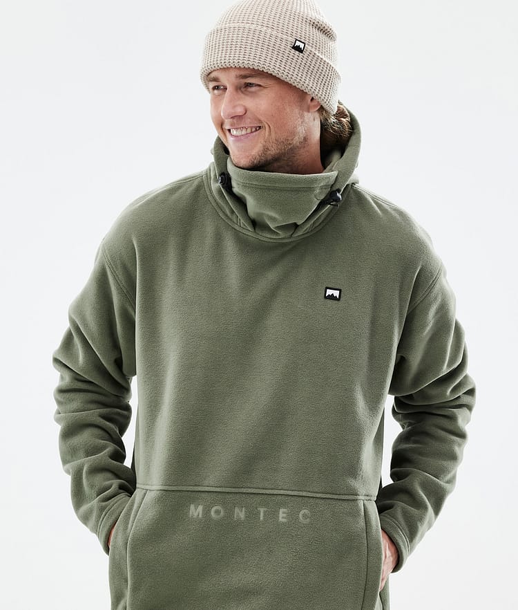 Montec Delta Fleece Hoodie Men Greenish Renewed, Image 2 of 7