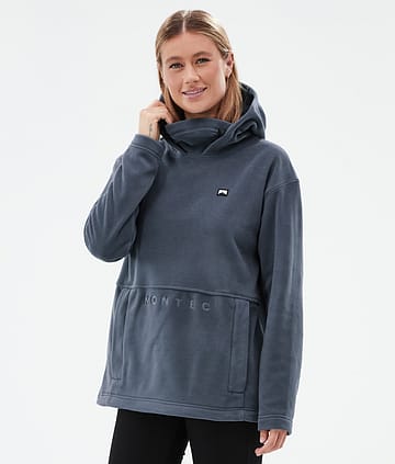Montec Delta W Fleece Hoodie Metal Blue