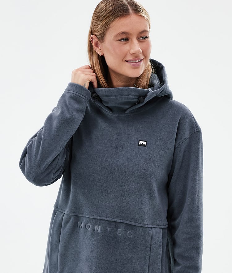 Montec Delta W Fleece Hoodie Women Metal Blue, Image 2 of 7