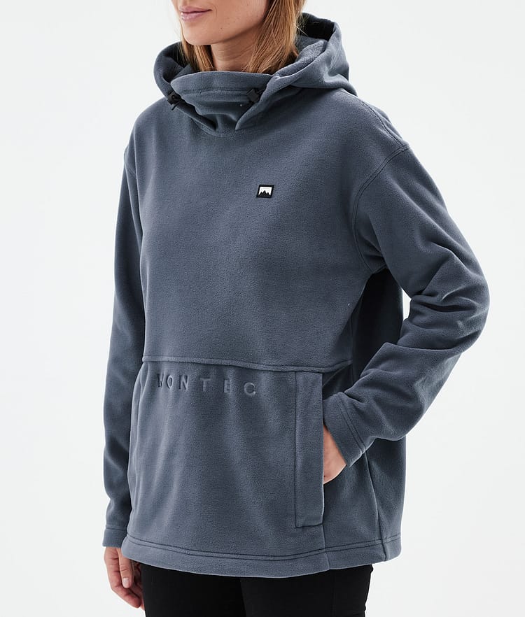 Montec Delta W Fleece Hoodie Women Metal Blue, Image 7 of 7