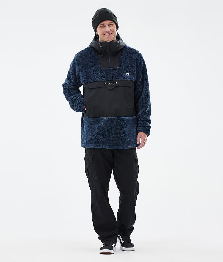 Lima Fleece Hoodie Men Dark Blue/Black, Image 3 of 8