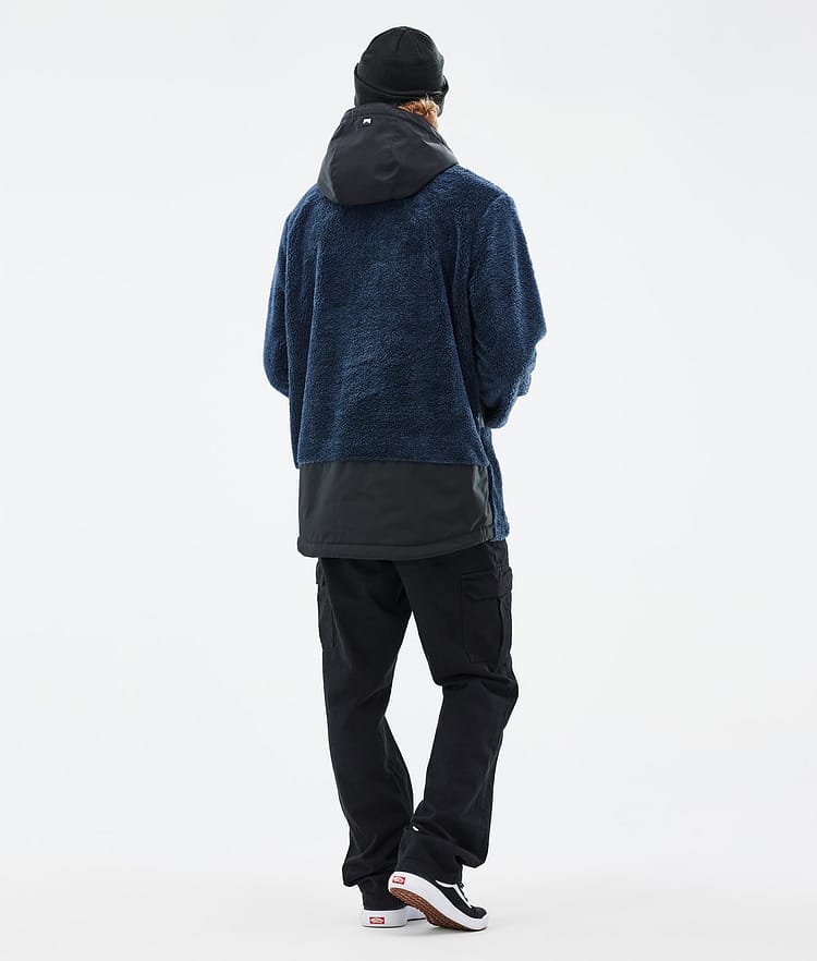 Lima Fleece Hoodie Men Dark Blue/Black, Image 4 of 8