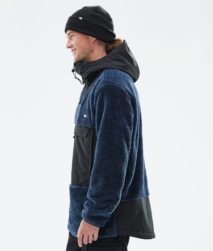 Lima Fleece Hoodie Men Dark Blue/Black, Image 5 of 8