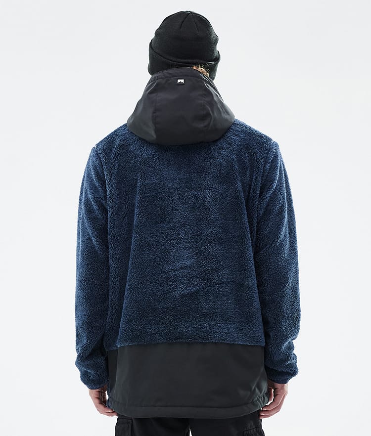 Lima Fleece Hoodie Men Dark Blue/Black, Image 6 of 8