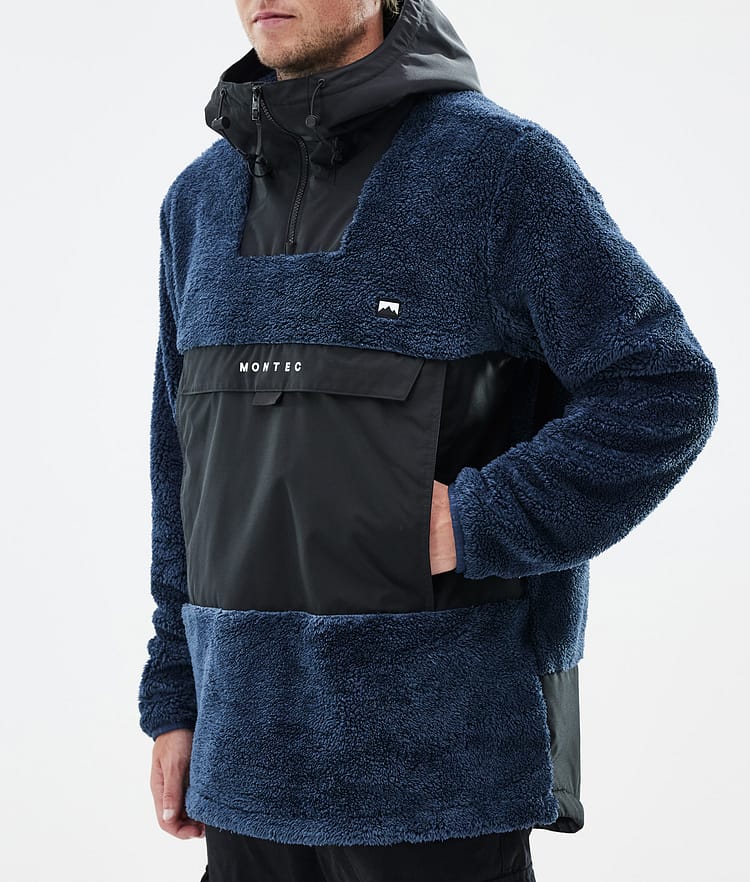 Lima Fleece Hoodie Men Dark Blue/Black, Image 7 of 8