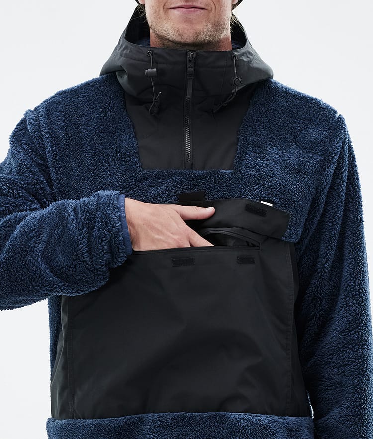 Lima Fleece Hoodie Men Dark Blue/Black, Image 8 of 8