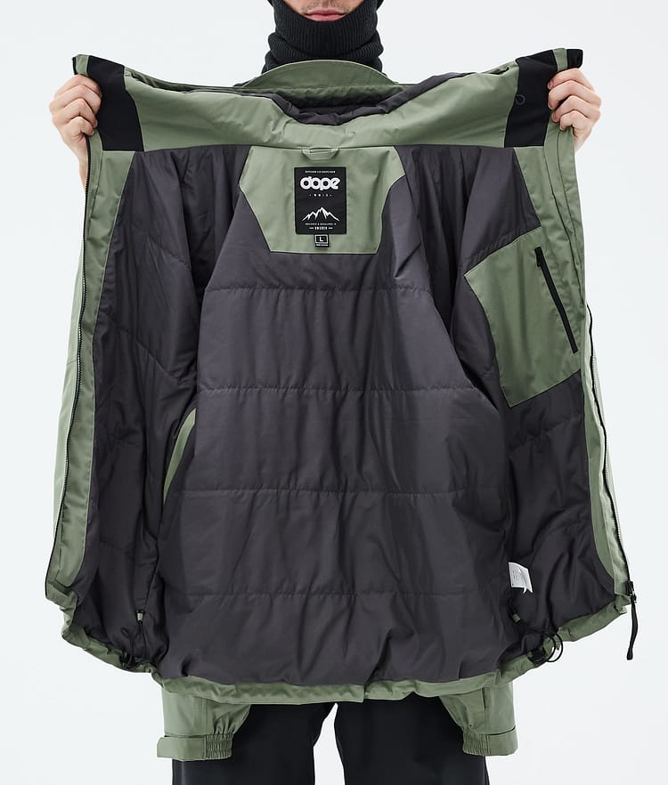 Dope Spartan Ski Jacket Men Moss Green, Image 8 of 8