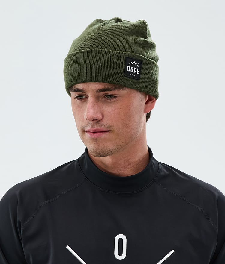 Dope Paradise Beanie Olive Green, Image 2 of 3