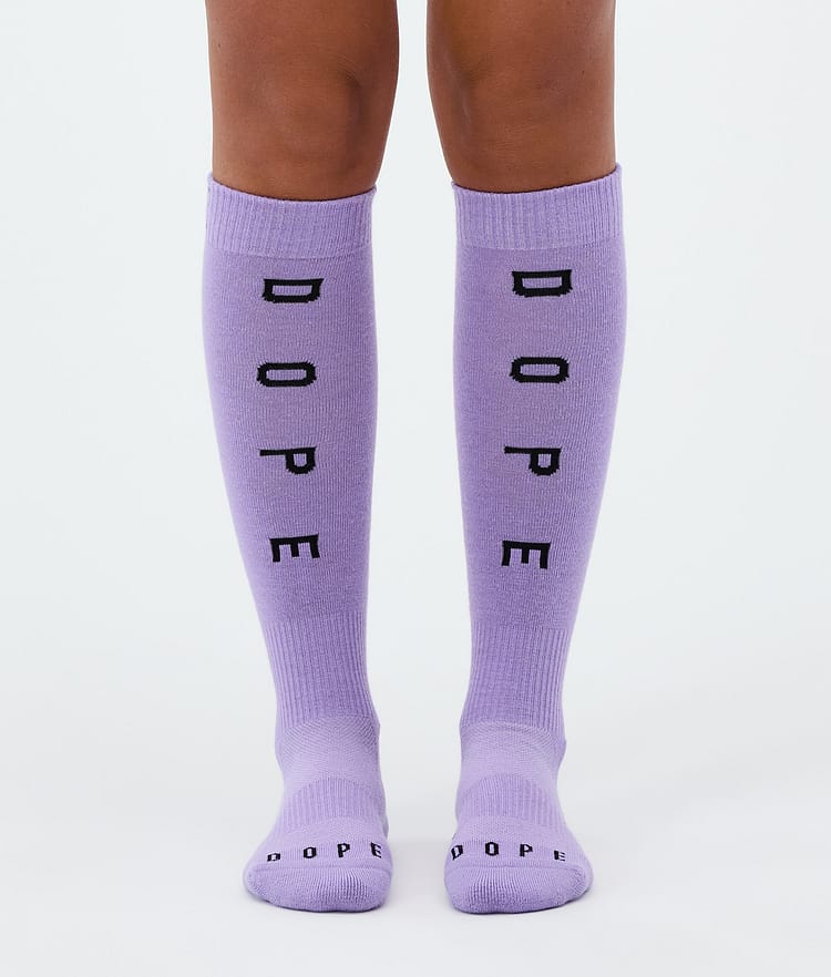 Dope Essential Ski Socks Faded Violet, Image 2 of 3