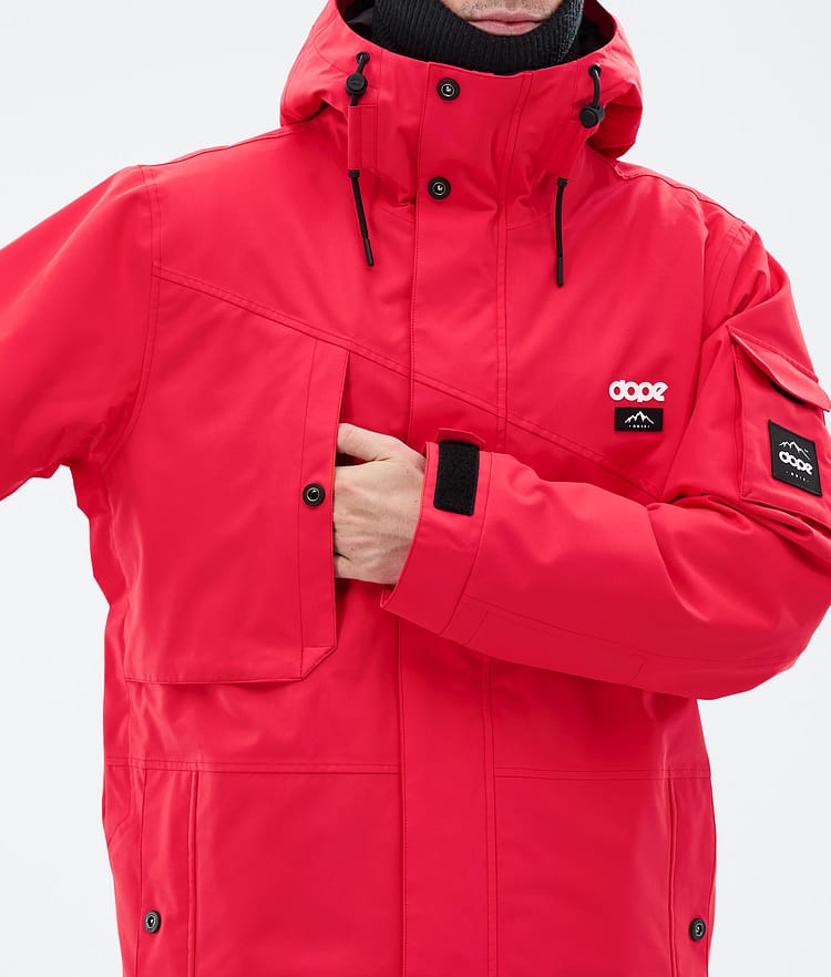 Dope Adept Snowboard Jacket Men Red, Image 8 of 9