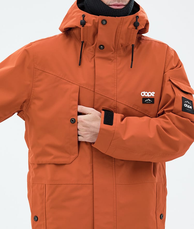 Dope Adept Snowboard Jacket Men Burned Orange, Image 8 of 9