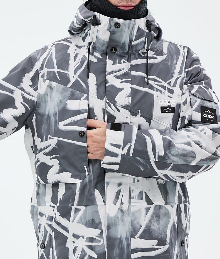 Dope Adept Snowboard Jacket Men Scribble Black, Image 8 of 9