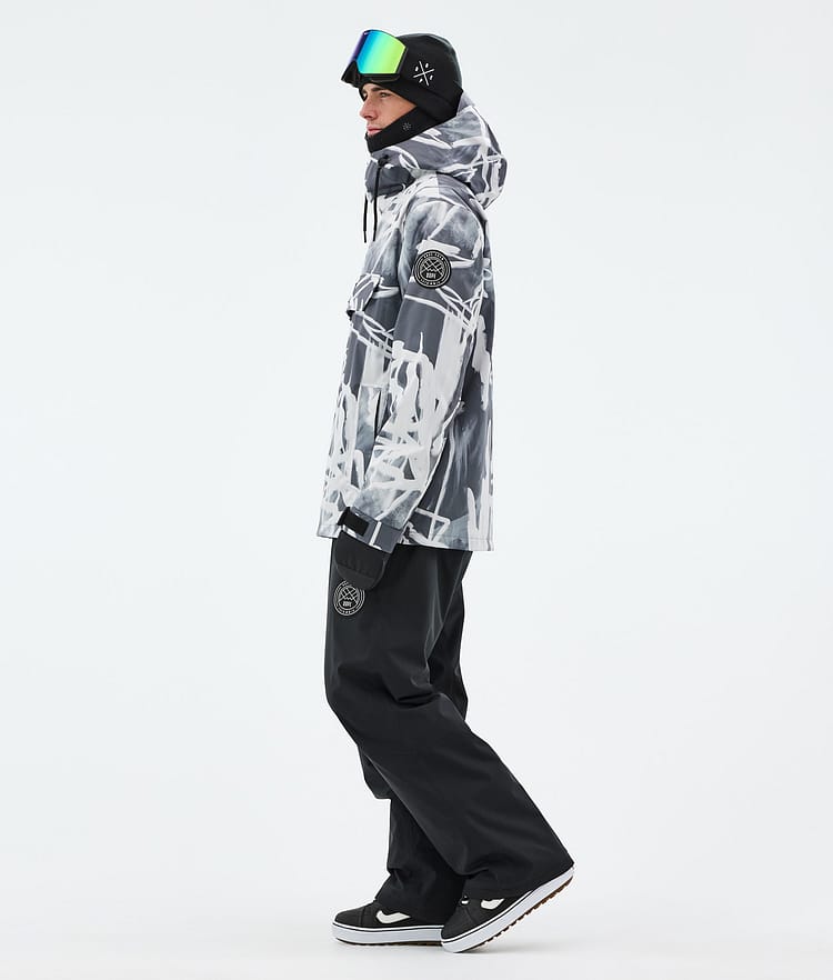 Dope Blizzard Snowboard Jacket Men Scribble Black, Image 3 of 8