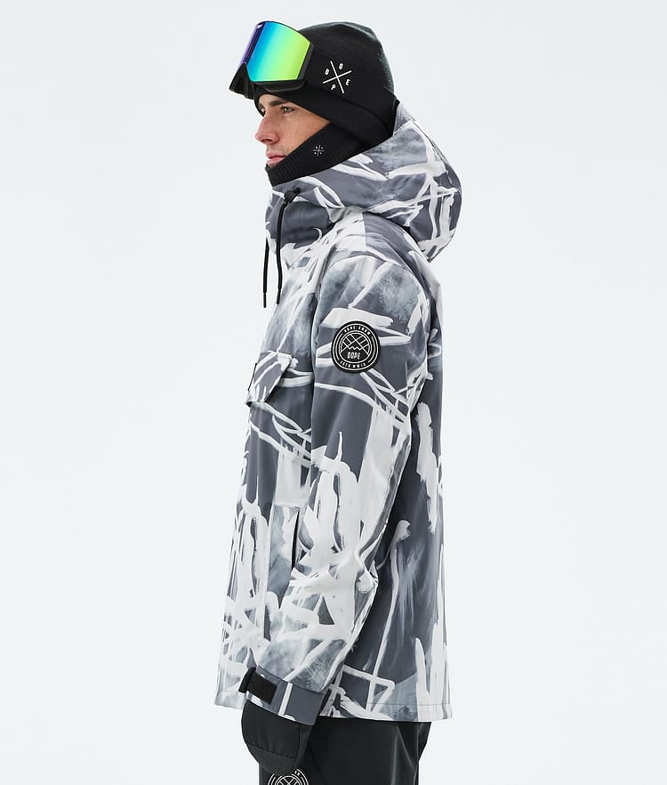 Dope Blizzard Snowboard Jacket Men Scribble Black, Image 5 of 8