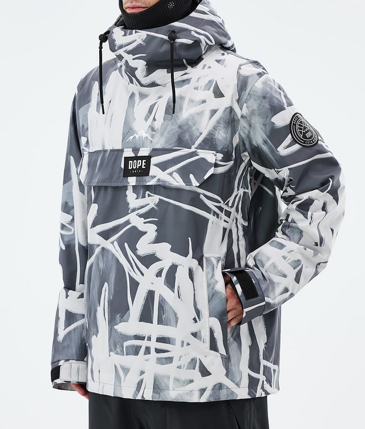 Dope Blizzard Snowboard Jacket Men Scribble Black, Image 7 of 8