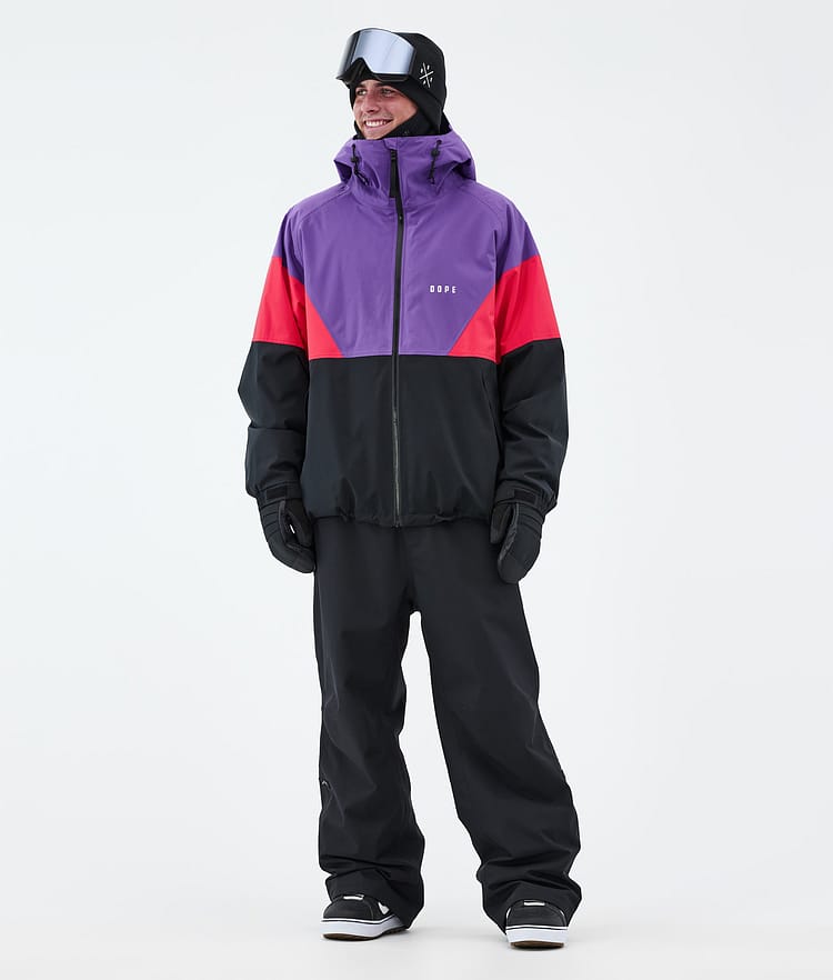 Dope Spartan Snowboard Jacket Men Sport Vivid Purple/Red/Black Renewed, Image 2 of 8