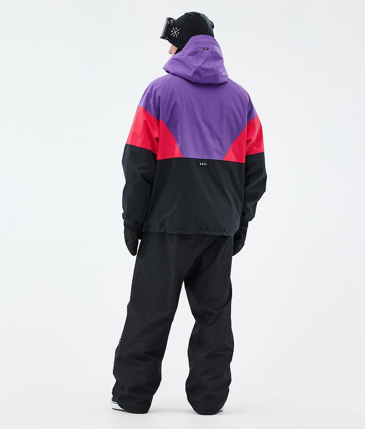 Dope Spartan Snowboard Jacket Men Sport Vivid Purple/Red/Black Renewed, Image 4 of 8