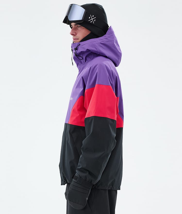 Dope Spartan Snowboard Jacket Men Sport Vivid Purple/Red/Black Renewed, Image 5 of 8