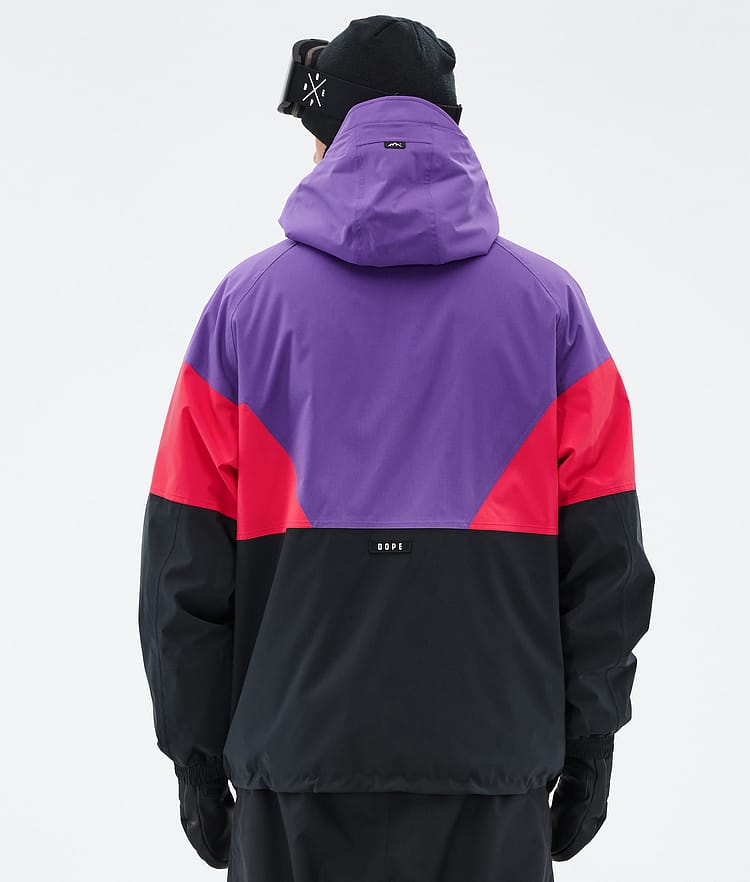 Dope Spartan Snowboard Jacket Men Sport Vivid Purple/Red/Black Renewed, Image 6 of 8