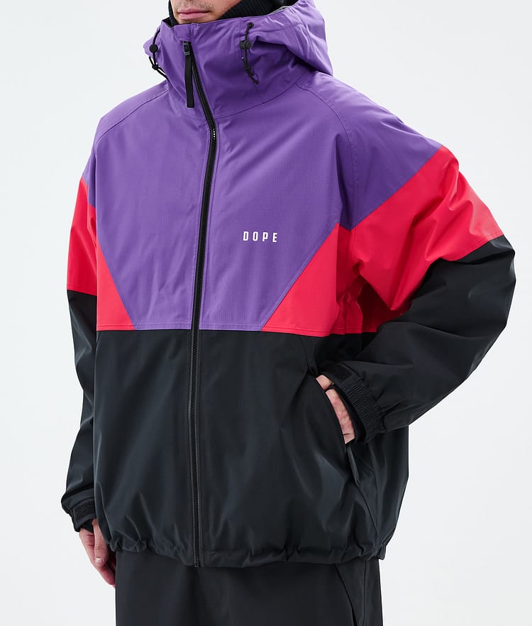 Dope Spartan Snowboard Jacket Men Sport Vivid Purple/Red/Black Renewed, Image 7 of 8