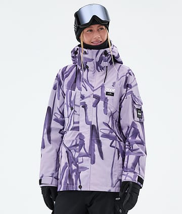 Dope Adept W Snowboard Jacket Scribble Purple