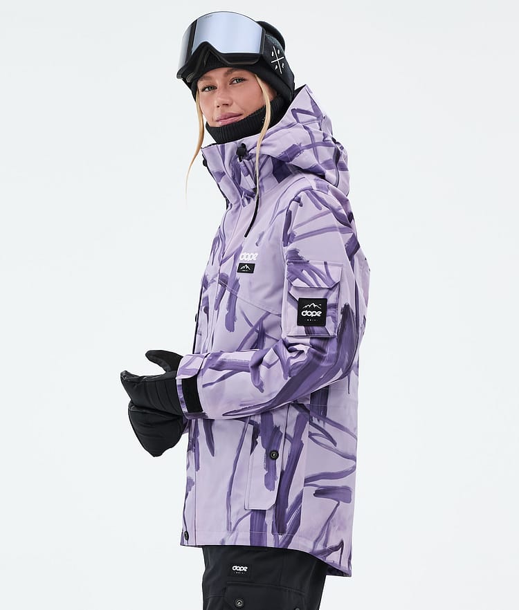 Dope Adept W Ski Jacket Women Scribble Purple, Image 5 of 9