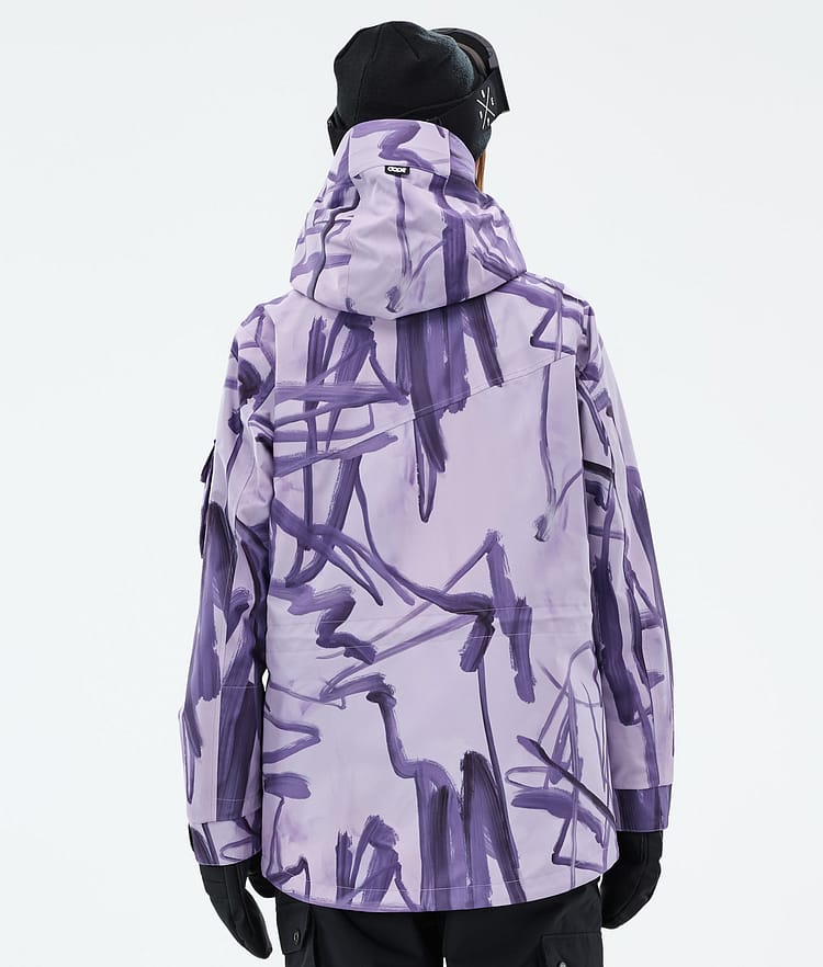 Dope Adept W Ski Jacket Women Scribble Purple, Image 6 of 9