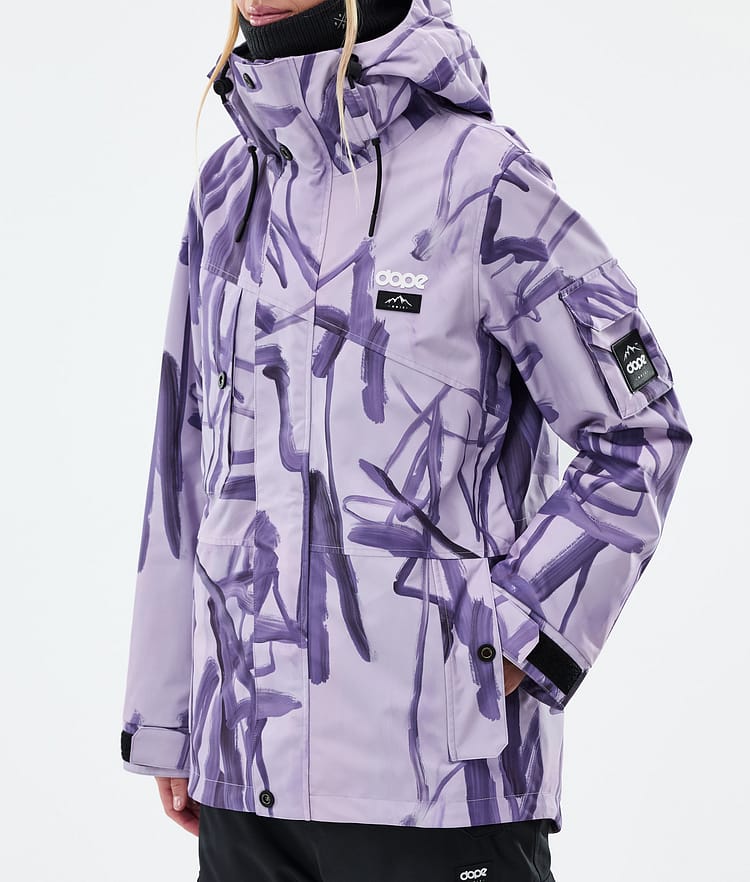 Dope Adept W Snowboard Jacket Women Scribble Purple, Image 7 of 9