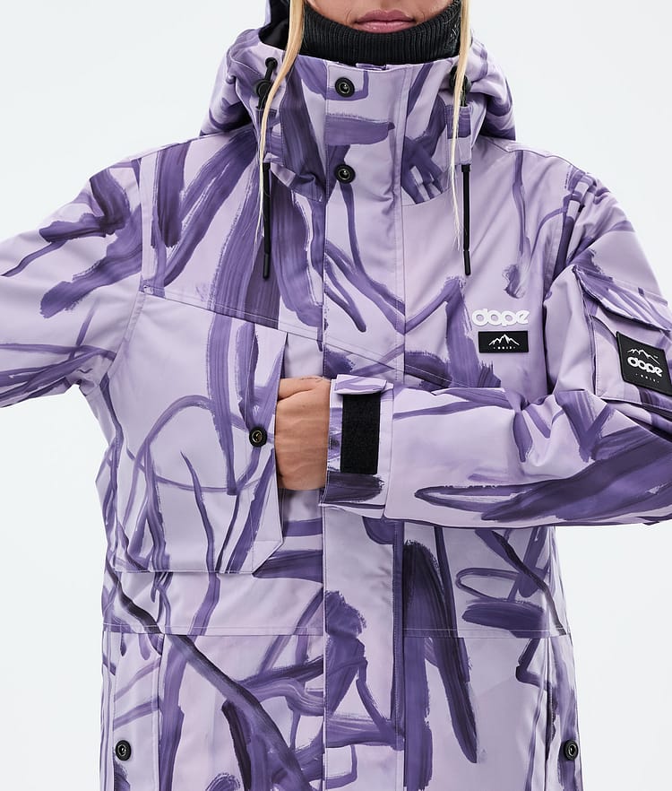 Dope Adept W Ski Jacket Women Scribble Purple, Image 8 of 9