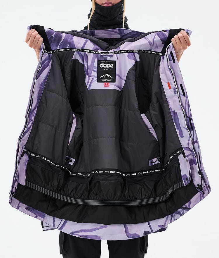 Dope Adept W Snowboard Jacket Women Scribble Purple, Image 9 of 9