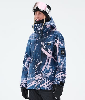 Dope Adept W Snowboard Jacket Carvings Pink Renewed