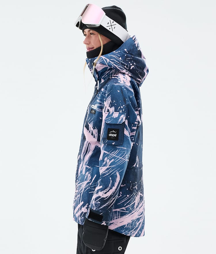 Dope Adept W Snowboard Jacket Women Carvings Pink Renewed, Image 5 of 9