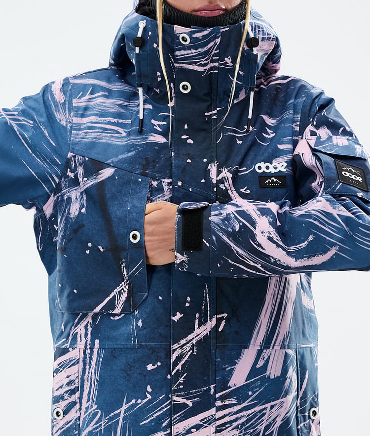 Dope Adept W Snowboard Jacket Women Carvings Pink Renewed, Image 8 of 9